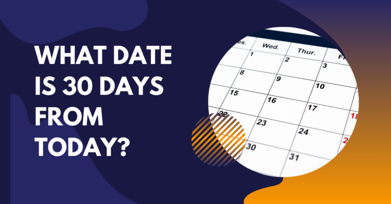 30 DAYS FROM CALCULATOR visual data 6